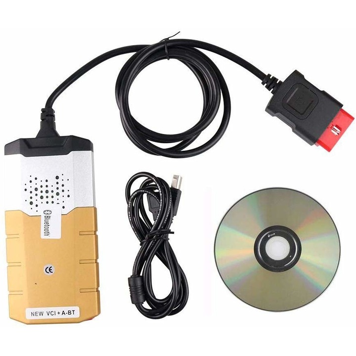 Autocom Delphi Gold Deluxe Edition 2024 Autódiagnosztika autók + teherautók, magyar menü 2021-es szoftver V9.1 2021.11 Bluetooth OBD autó hibaelhárítás