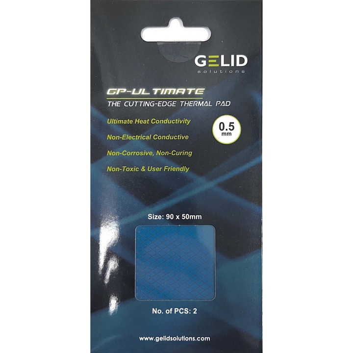 Set 2 x Pad termic, Gelid Solutions, 0.5 mm
