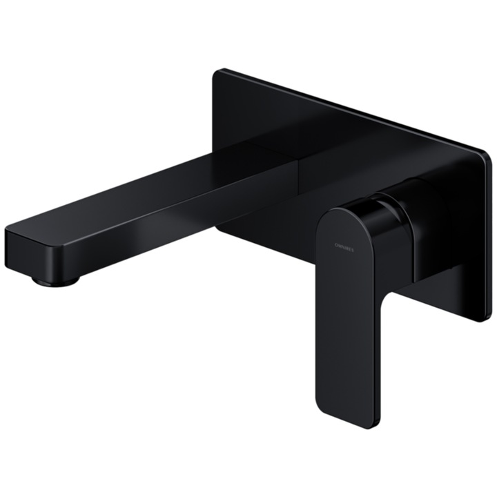 Смесител за мивка OMNIRES BARETTI, покритие Matt Black, стенен монтаж