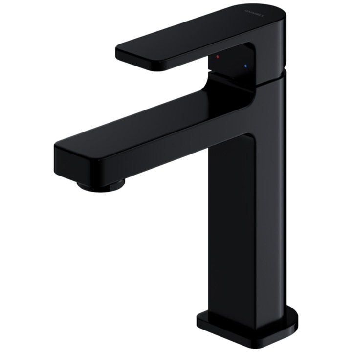 Baterie lavoar OMNIRES BARETTI, finisaj Negru Mat, montaj pe lavoar