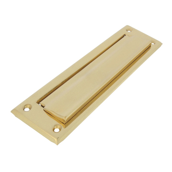 Levélbedobó 254 x 78 mm réz