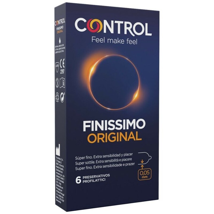 Control Finissimo óvszer, 6 db