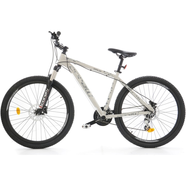 Bicicleta MTB 27.5" Opilio Newage 1.1, transmisie Shimano, cadru 18", frane disc hidraulice, Argintiu