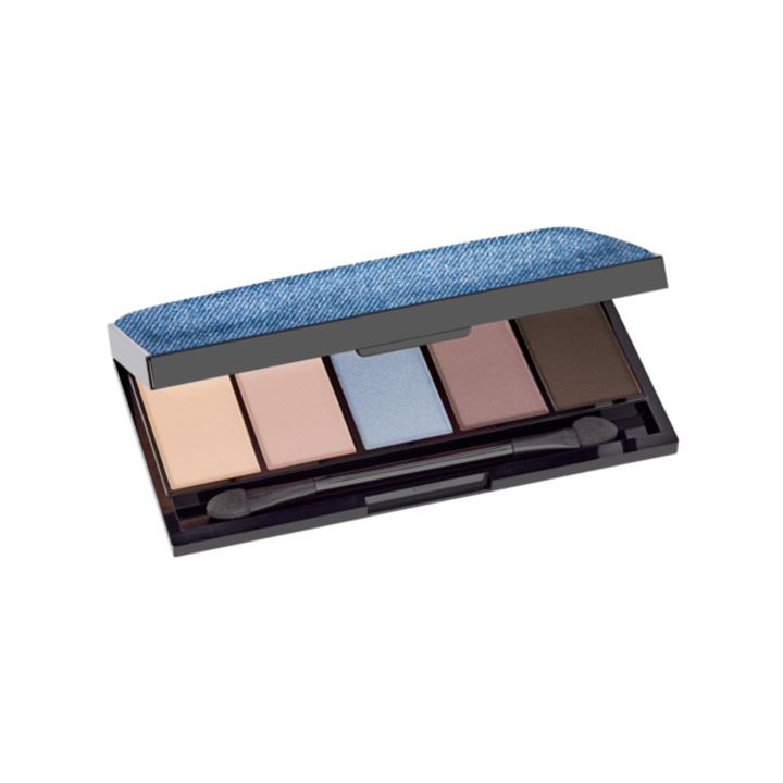 Paleta farduri de pleoape, MALU WILZ, Luxury Eyeshadow Palette Good Denim Day