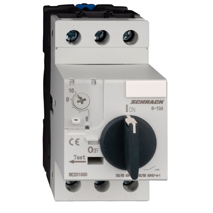 Intreruptor de protectie motoare BE2, 3 poli, 6-10A
