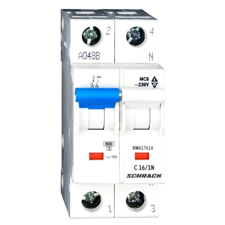 Intreruptor automat, Schrack, C16/1+N 6kA