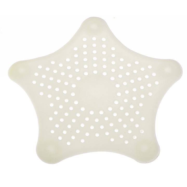 Szilikon szűrő a fehér iMK® mosogatóhoz, csillag alakú, kb 15 cm