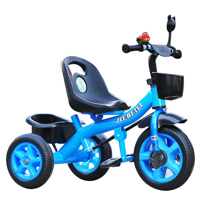 Kék pedálos tricikli 2-5 éves gyerekeknek