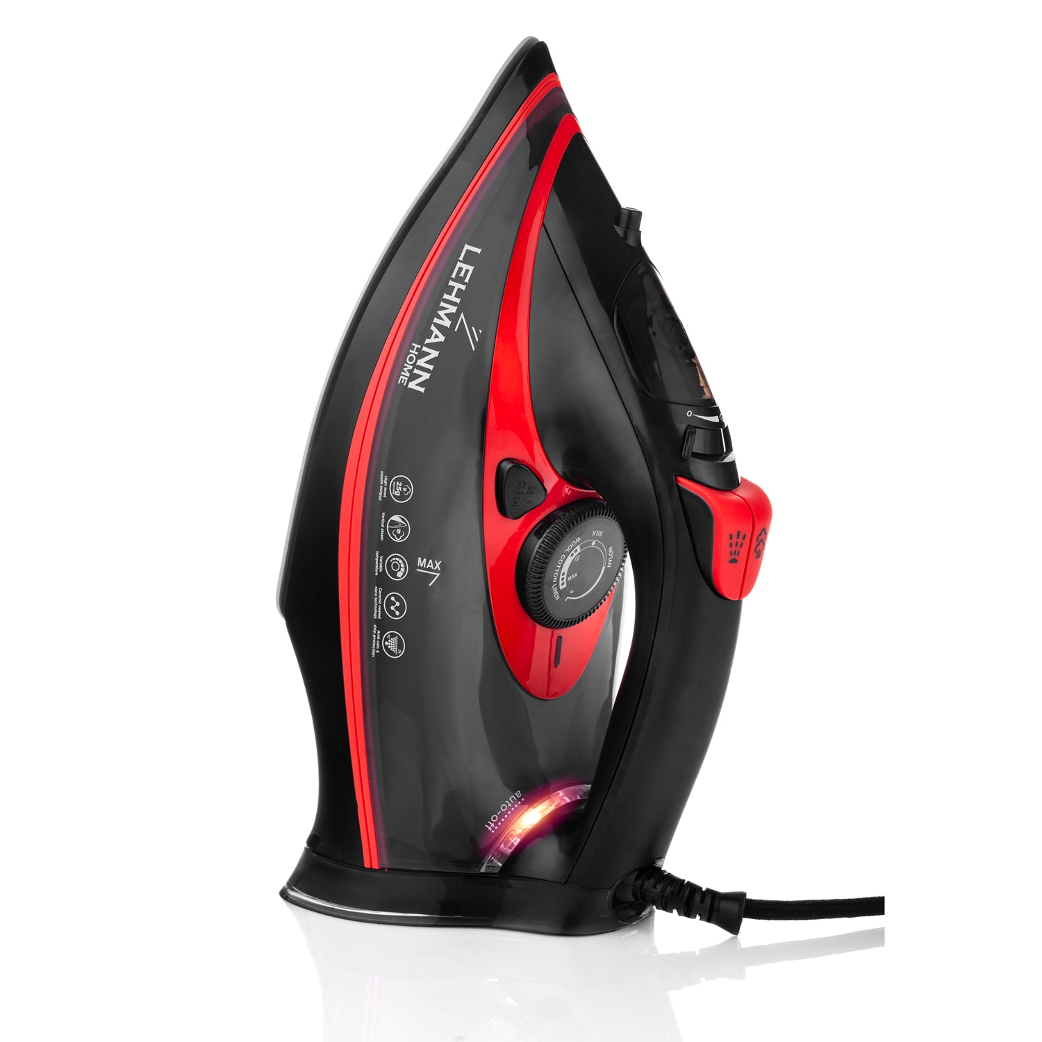 Fier de calcat Lehmann Strokkur, 2200 W, jet de abur 25-35g/min, Anti-Calc/Anti-Drip/Auto-shut off/Self-clean
