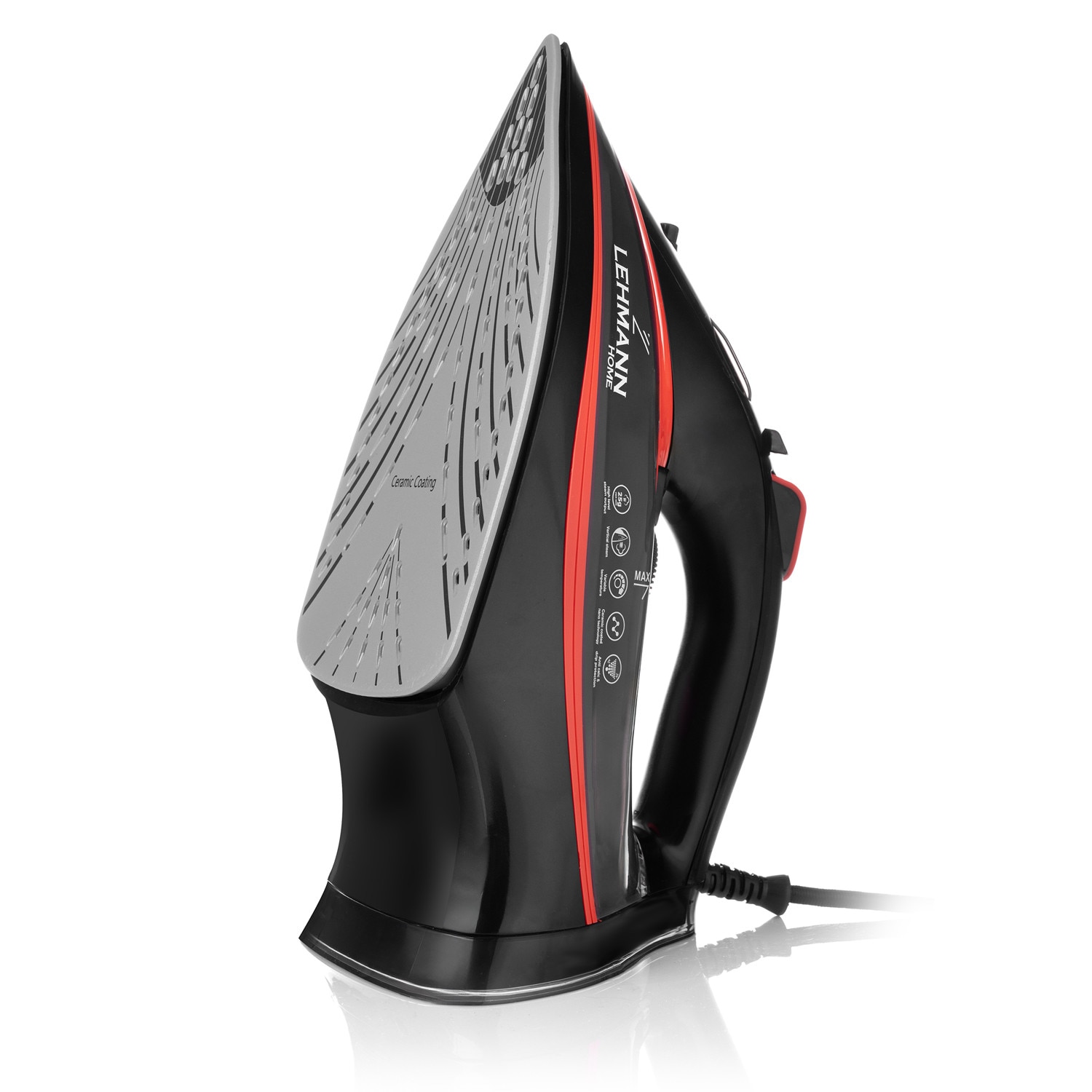 Fier de calcat Lehmann Strokkur, 2200 W, jet de abur 25-35g/min, Anti-Calc/Anti-Drip/Auto-shut off/Self-clean