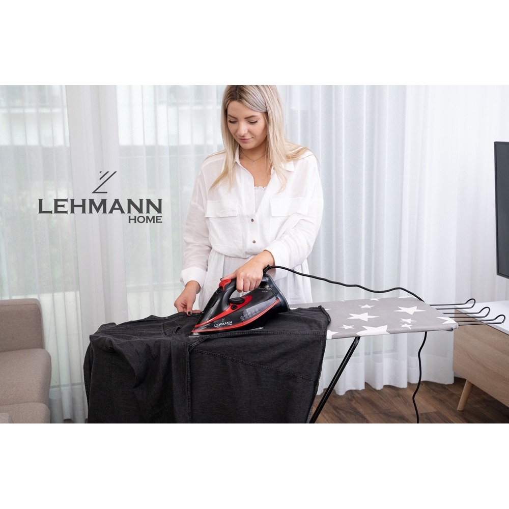 Fier de calcat Lehmann Strokkur, 2200 W, jet de abur 25-35g/min, Anti-Calc/Anti-Drip/Auto-shut off/Self-clean