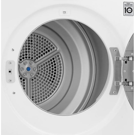 Uscator de rufe LG RH80V3AV6N, Pompa de caldura DUAL Inverter, 8 kg, 14 programe, Clasa A++, Auto-curatare condensator, Eco Hybrid, ThinQ, Alb