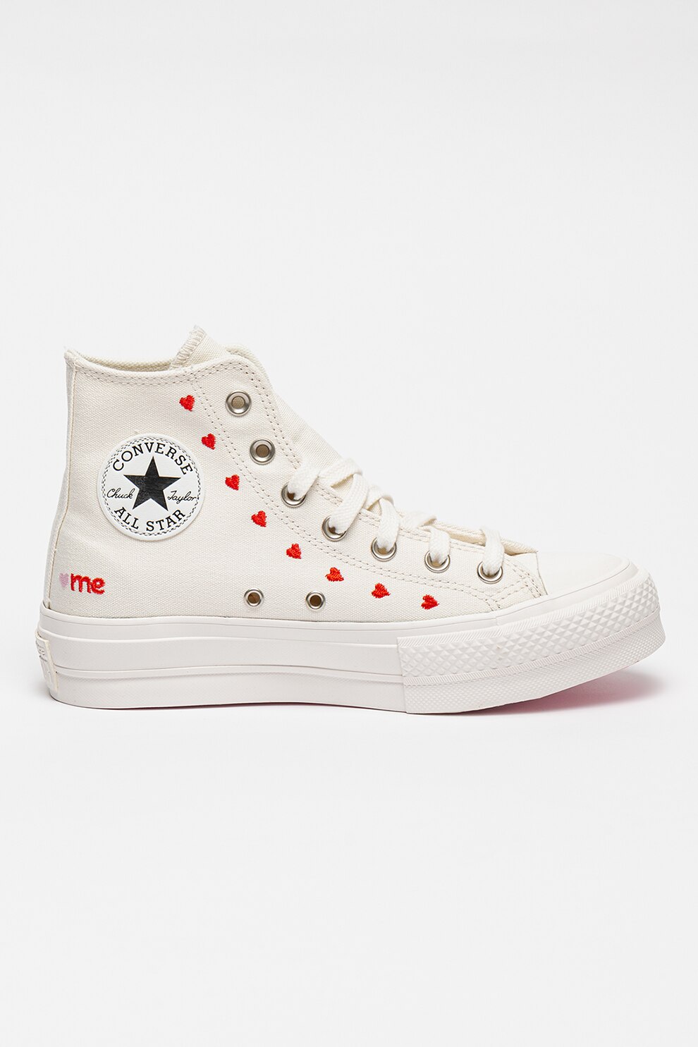 Dictatorship crown difference Converse, Tenisi medii Chuck Taylor All Star Lift, Rosu, Crem, 6.5 - eMAG.ro