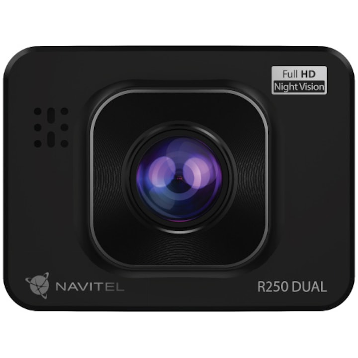 Navitel R250 Autós DVR kamera, Kettős első-hátsó felvétel, Night Vision ...