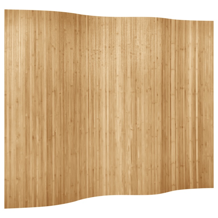 Параван за стая vidaXL, бамбук, 250x165 см, натурален цвят