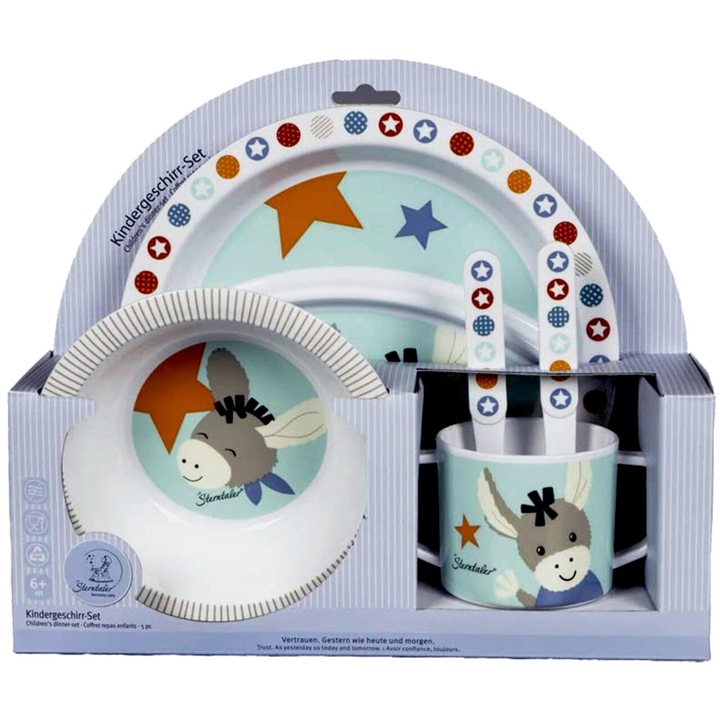Детски комплект прибори за хранене Sterntaler с Магаренце