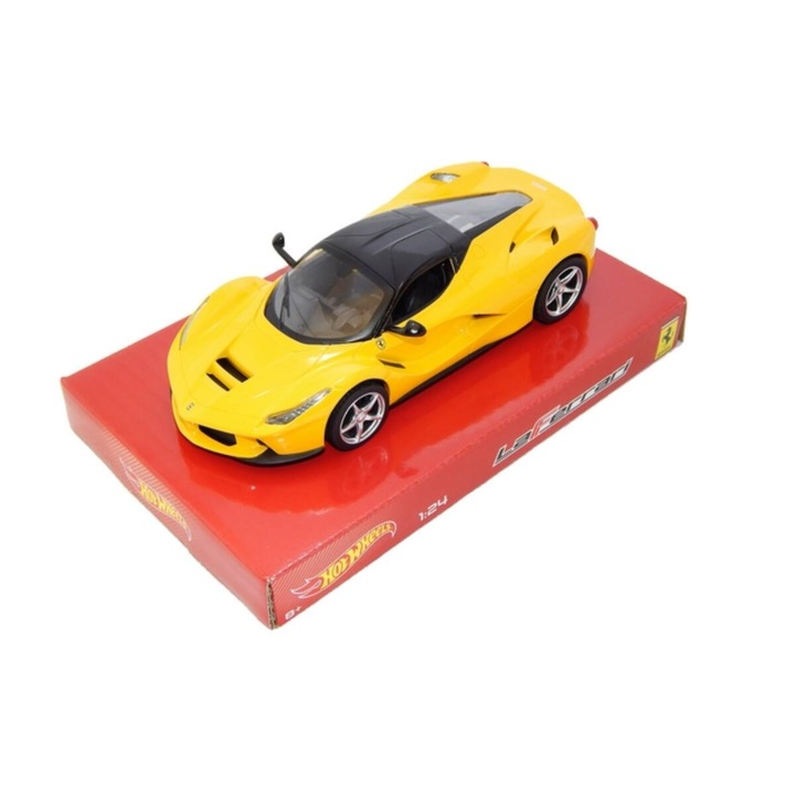 LaFerrari sárga modell autó 1:24