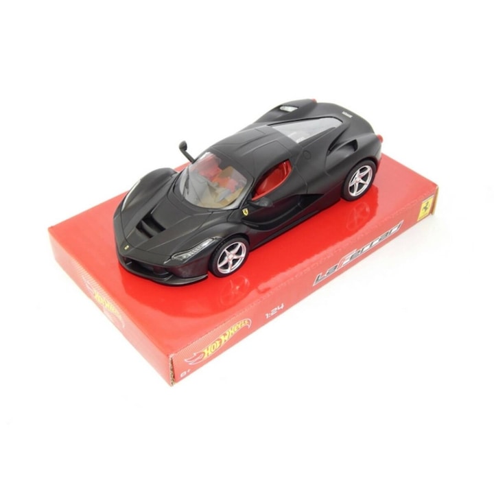 LaFerrari matt fekete modell autó 1:24