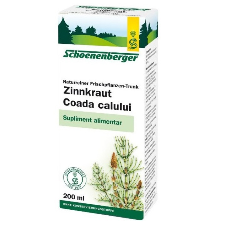 Extract natural de Coada Calului, BIO, Schoenenberger, 200 ml