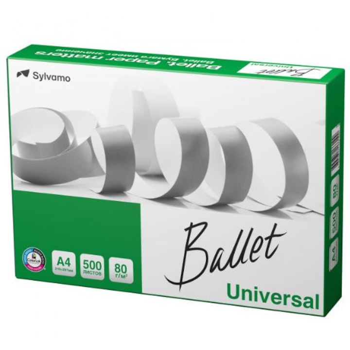 Hartie copiator A4, Ballet, Universal, 80 g, 500 coli/top