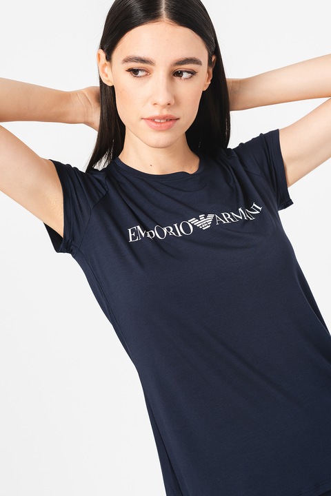 Emporio Armani Underwear, Домашна тениска с лого, Тъмносин