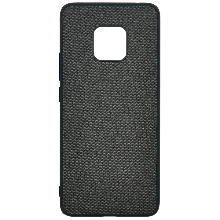 Husa SILKASE pentru Huawei Mate 20 Pro, fabric negru