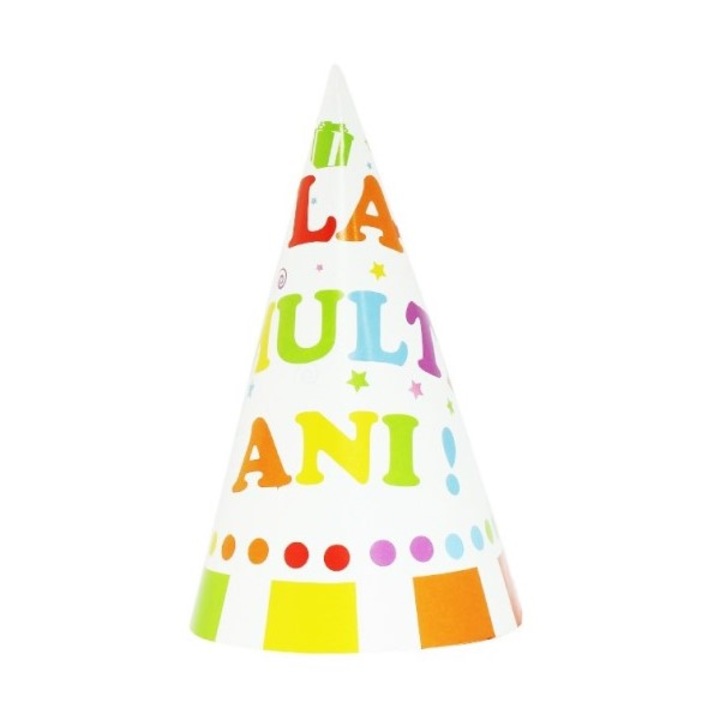 Set 6 coifuri La multi ani 16 cm