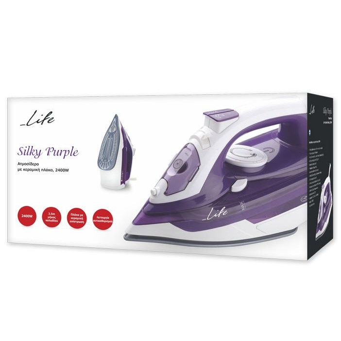 Fier de calcat Life Silky Purple, 2400W, talpa ceramica