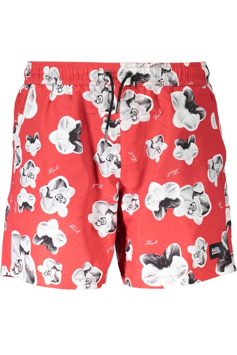 Úszónadrág, Karl Lagerfeld Beachwear, 9214901, logó, piros, Piros