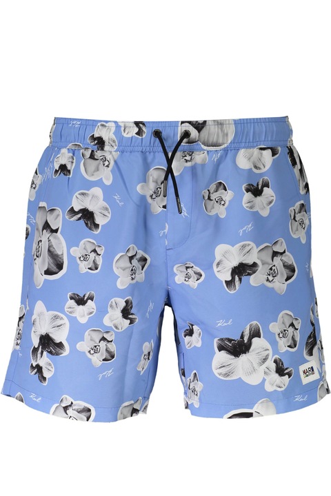 Úszónadrág, Karl Lagerfeld Strandwear, 9214921, Logo, Kék, Kék