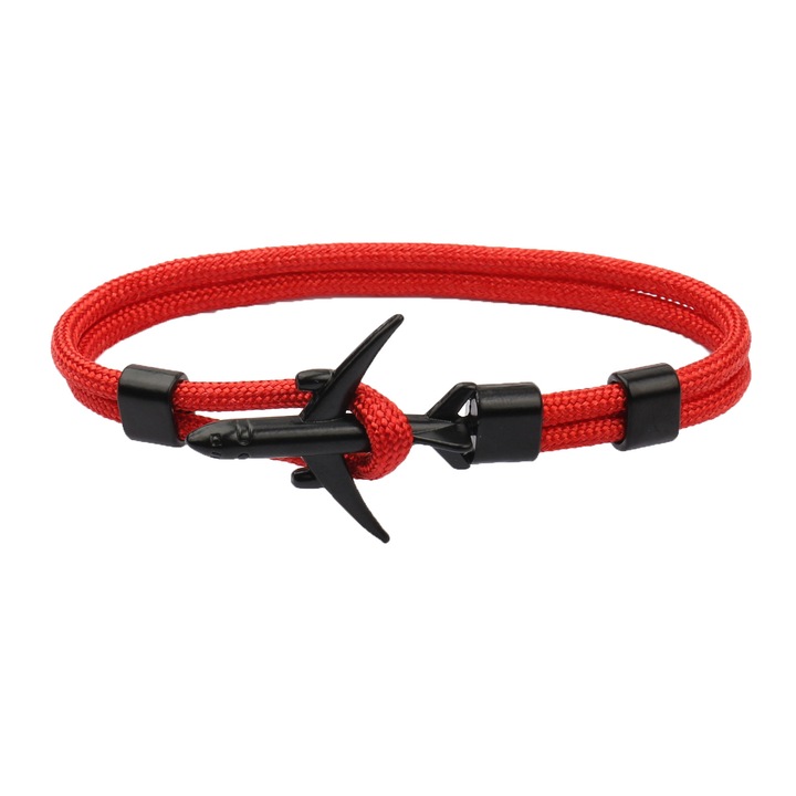 Eyfan.ro uniszex karkötő, repülő modell, piros