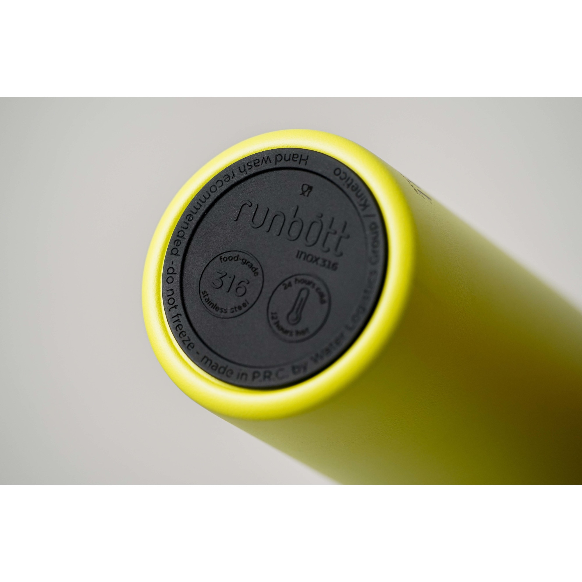 Sticla Termos, Runbott, Ceramica/Otel inoxidabil, Galben, 600 ml - eMAG.ro