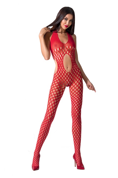 Body erotic Passion BS065, Poliamida/Elastan, Rosu, One size