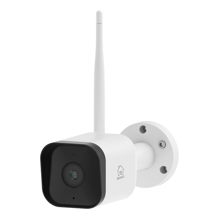 Камера за наблюдение Deltaco 2MP, Outdoor, IP65, WiFi, Бяла DELT-SH-IPC07