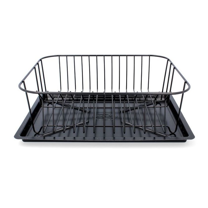 Scurgator vase, Ramiz, Otel, 13x28x35 cm, Negru