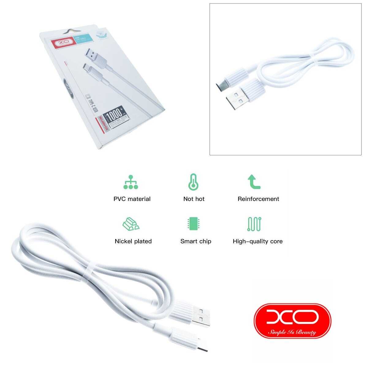 Cavo USB-C a 240 W in silicone, ricarica USB-C tipo C, nero