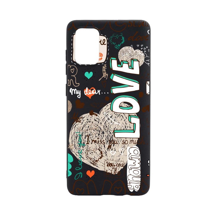 Husa Silicon Compatibila Cu Samsung Galaxy A72 5G / Galaxy A72 4G, Love, rezistenta la uzura, B 25