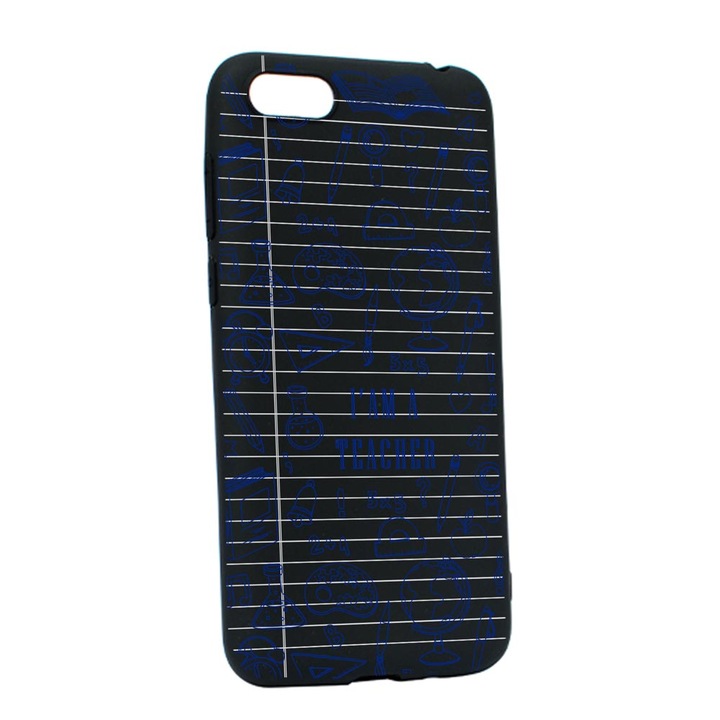 Husa Silicon Compatibila Cu Apple iPhone SE 2020, School, rezistenta la uzura, B 46