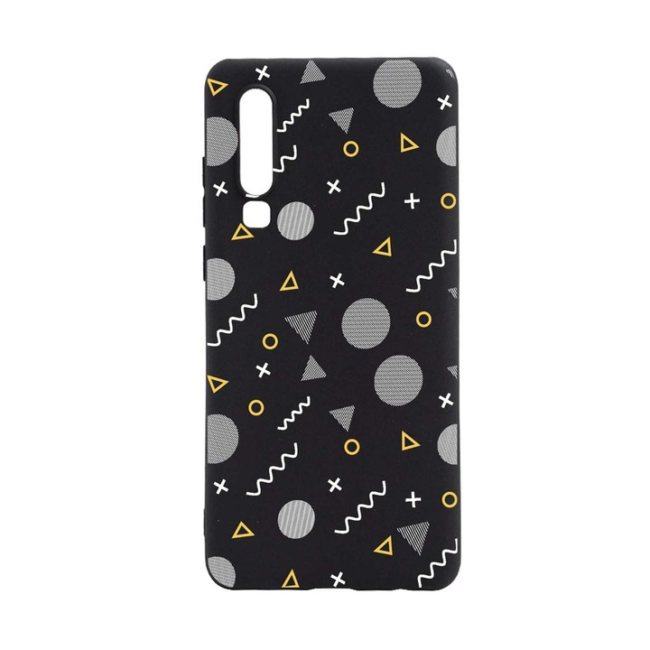 Husa Silicon Compatibila Cu Samsung Galaxy A70 / A70s, Abstract, rezistenta la uzura, B 74