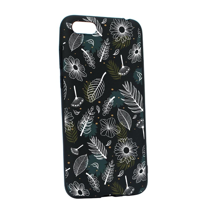 Husa Silicon Compatibila Cu Apple iPhone SE 2020, Flowers, rezistenta la uzura, B 81