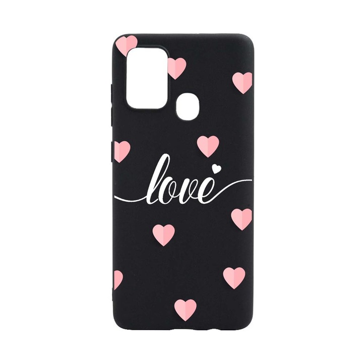 Husa Silicon Compatibila Cu Huawei P Smart 2020, Love Flying Hearts, rezistenta la uzura, B 85