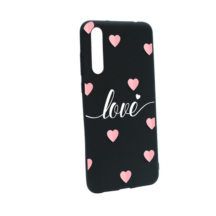 Husa Silicon Compatibila Cu Samsung Galaxy A50 / A50s, Love Flying Hearts, rezistenta la uzura, B 85