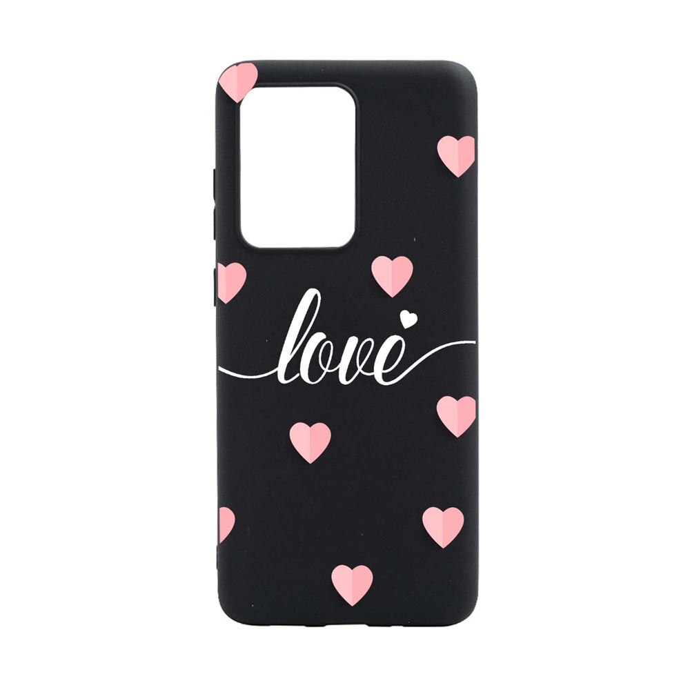 Husa Silicon Compatibila Cu Samsung Galaxy S20 Ultra, Love Flying Hearts, rezistenta la uzura, B 85