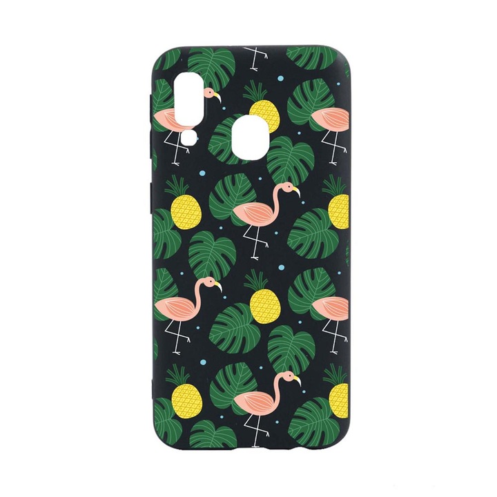 Husa Silicon Compatibila Cu Samsung Galaxy A40, Tropical, rezistenta la uzura, B 93