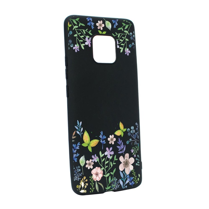 Силиконов калъф Unique за Xiaomi Redmi Note 9 Pro, Butterfly Flowers, B 95