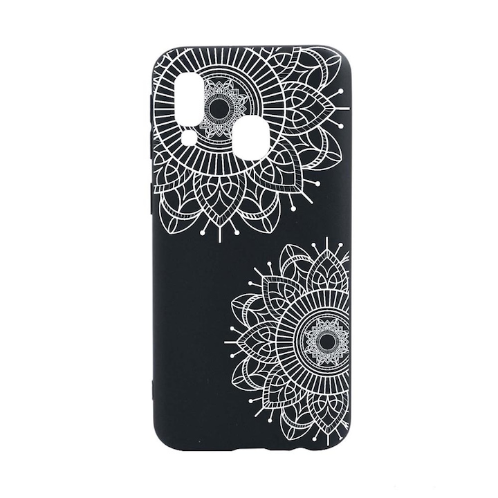 Husa Silicon Compatibila Cu Samsung Galaxy A40, Non Figurative Flowers, rezistenta la uzura, B 117