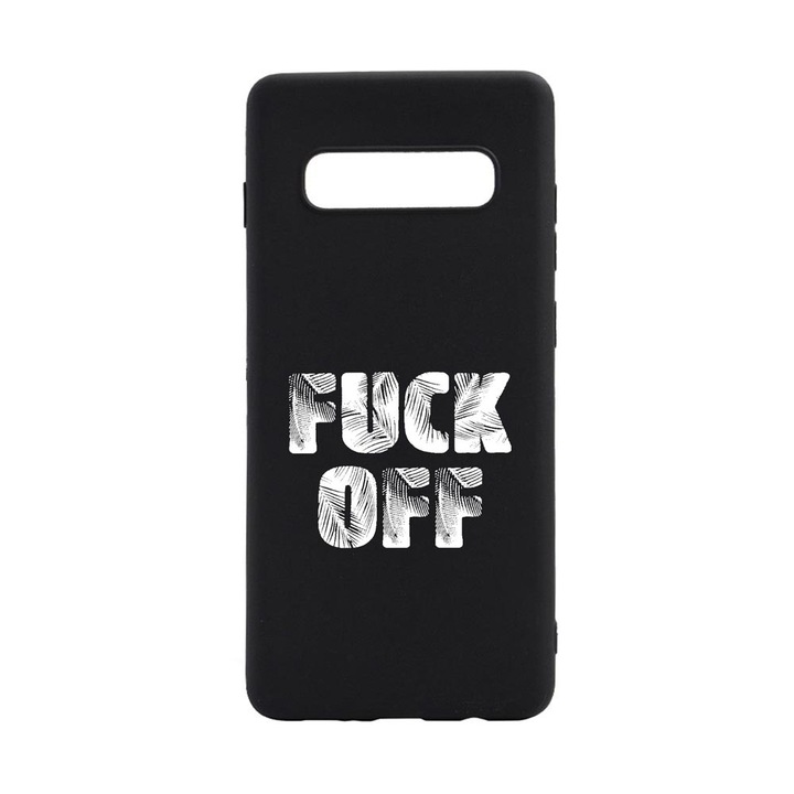 Husa Silicon Compatibila Cu Samsung Galaxy S10 Plus, Fu** OFF, rezistenta la uzura, B 139