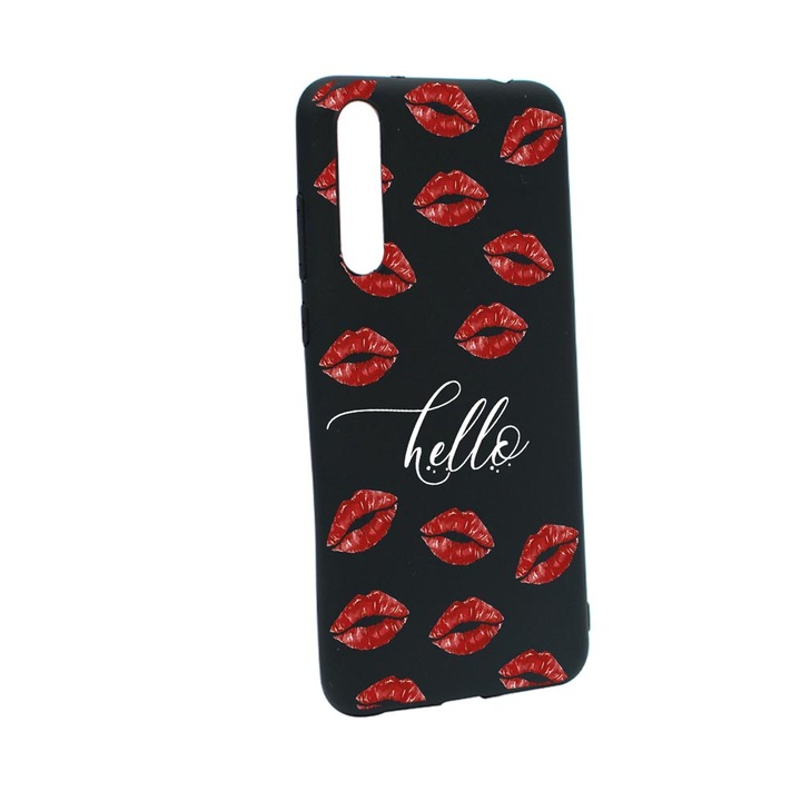 Husa Silicon Compatibila Cu Samsung Galaxy S21 FE, Hello Kisses, rezistenta la uzura, B 140