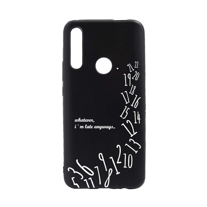 Husa Silicon Compatibila Cu Xiaomi Redmi Note 8T, I'm Late Always, rezistenta la uzura, B 141