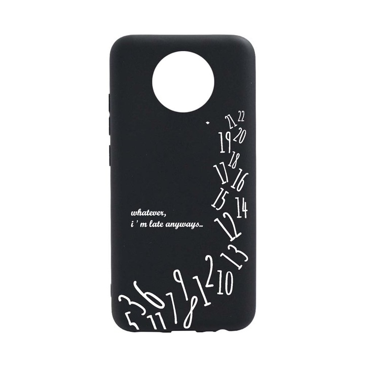 Силиконов калъф Unique за Huawei Nokia C10, I'm Late Always, B 141